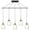 Bronze, variant on Woodbridge Lighting Alaina 5-Light Glass Linear Pendant in Chrome/Opal