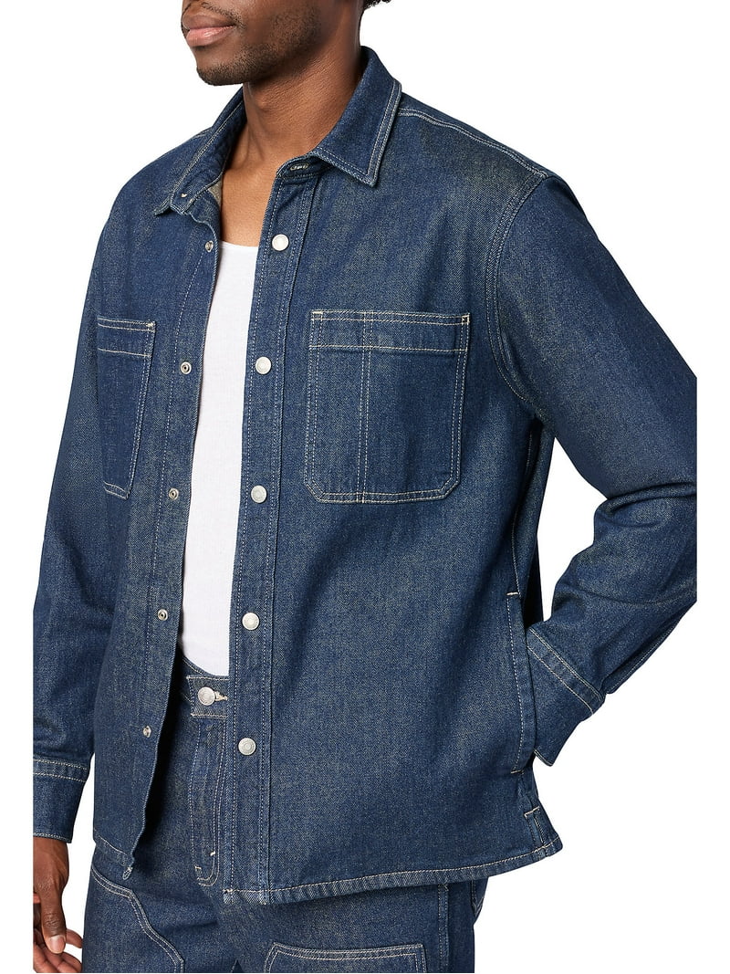 Levi Strauss Signature Men's Relaxed Workwear Utility Shirt Jacket