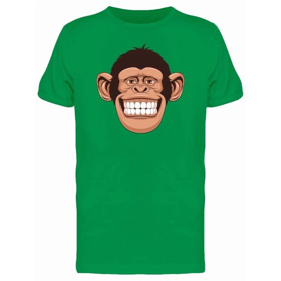 Cheerful Chimpanzee Head Tee Men's -Image by Shutterstock