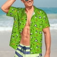 thumbnail image 5 of KLL Men's Hawaiian Shirt Short Sleeve Button Down Beach Shirts-Golf Sport Club, 5 of 5