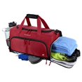 thumbnail image 3 of Bolsa de gimnasio FocusGear Ultimate 2.0, duradera, roja con 10 compartimentos, 3 of 6