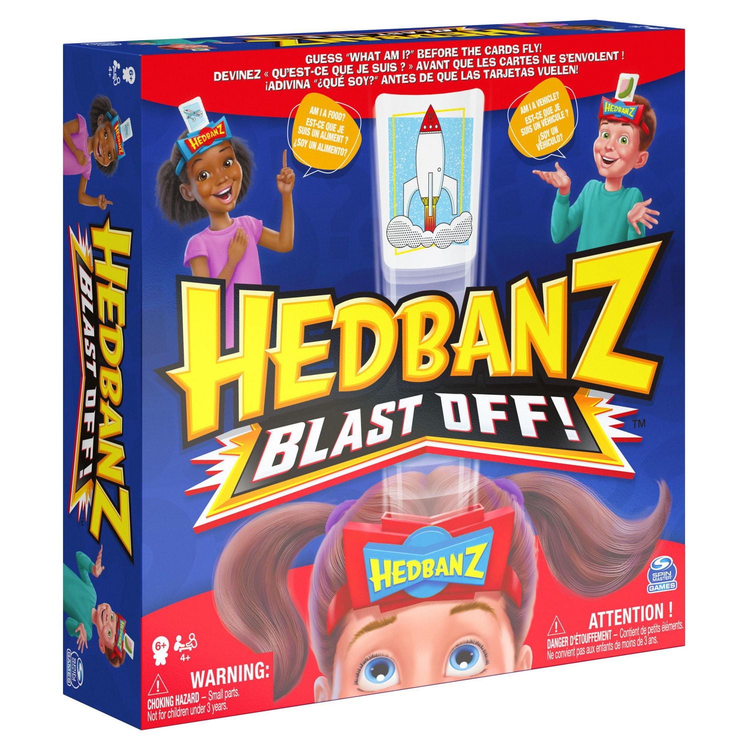 Hedbanz Blast Off! Guessing Game for Kids and Families Ages 6 and up, Hedbanz Blast Off