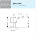 thumbnail image 3 of Houzer SPD-155-OB 2.5" Faucet Hole Brass Oil Rubbed Bronze Endura Soap Dispenser, 3 of 6