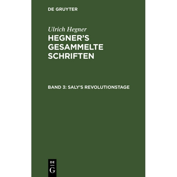 Saly's Revolutionstage, (Hardcover)