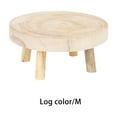 thumbnail image 2 of thinsony Mini Stool Plant Stand Bonsai Shelf Decorations Multipurpose Multifunctional Decal Rustic Grain Mount Yard Patio Wood Color M, 2 of 9