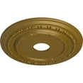 thumbnail image 3 of Ekena Millwork 17 7/8"OD x 3 5/8"ID x 1 1/4"P Dublin Ceiling Medallion (Fits Canopies up to 5 1/8"), Hand-Painted Gold, 3 of 6