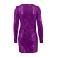 thumbnail image 5 of Vestido sexy de fiesta ajustado con cuello en V para mujer: diseño cruzado, abertura lateral, silueta en A, poliéster, adecuado para la noche/eventos, 5 of 5