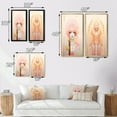 thumbnail image 4 of Designart "Pastel Pink Boho Chic Fashionista" Modern Geometric Framed Wall Art Set Of 2 - Modern Pink Gallery Wall Frame Set For Home Decor, 4 of 6