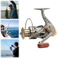 thumbnail image 3 of Spinning Fishing Reel 5.2/1 Gear Ratio Full Metal Spinning Reel All Purpose Fishing Spinning Reel for Saltwater And Freshwater (2000 Series), 3 of 17