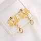 thumbnail image 5 of HomeKingdee Gold Color​ Alloy Crystal Drop Earrings - Geometric Round Shape Fashion Jewelry for Women, Gift for Mom, Girlfriend, for Weddings and Parties, 5 of 6