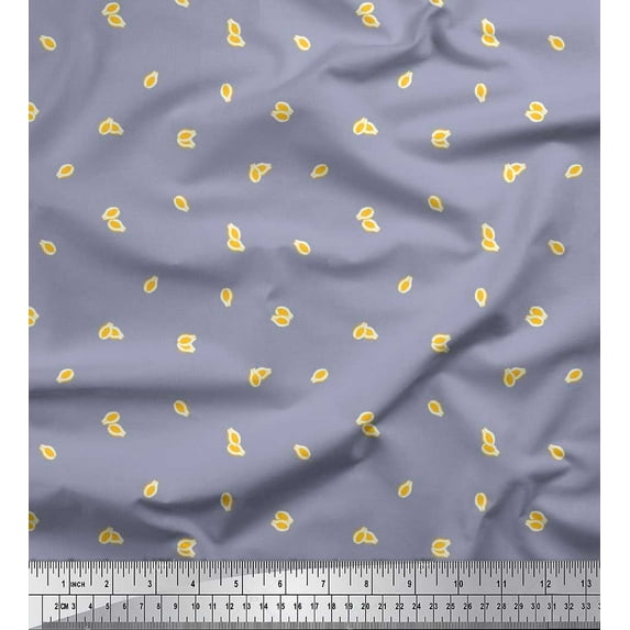Soimoi Cotton Cambric Fabric Avocado Shirting Fabric Prints by Yard 42 Inch Wide
