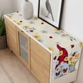 thumbnail image 4 of Gnomes Table Runner - 48 Inch Long, Kitchen Dining Table Runner Dresser Scarves, White Yellow Daisy Floral Country Garden Floral Farmhouse Decor for Coffee Tables Wedding Party Banquet, 4 of 8