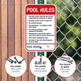 thumbnail image 4 of Pool Rules Sign, Red Pool Sign,, 4 of 8
