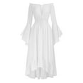 Halloween 2025 2025 Gothic Style Retro One Shoulder Bell Sleeves And