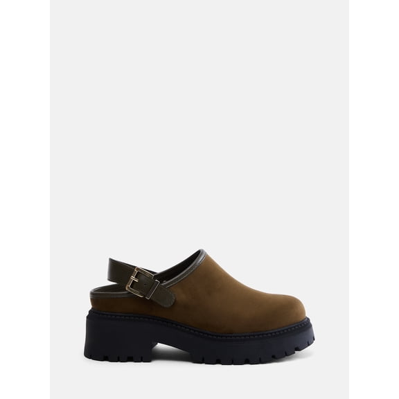 Madden NYC Women's Faux Suede Lug Sole Clogs