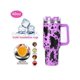 thumbnail image 2 of 1pc Insulated Tumbler With Handle And Straw Lid - 40oz Capacity, Leopard And Cow Prints, Stainless Steel, Perfect For Outdoor Sports, Travel, And Camp, 2 of 4