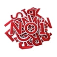 thumbnail image 2 of Parches Bordados Strade Fareast Limited para Coser Letras y Números Rojo, 2 of 8