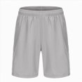 thumbnail image 2 of KPOPLK Athletic Gym Mens Shorts Workout Quick Dry Basketball Shorts with Pockets for Running Casual Activewear S-2XL Size XL,Light Gray, 2 of 4