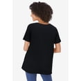 thumbnail image 2 of Woman Within Plus Size Perfect Short-Sleeve Keyhole Tee, 2 of 6