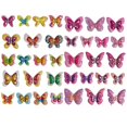 thumbnail image 2 of 2 Feuilles Autocollant Décoratif Papillon Corps Autocollant Photo Prop Journal Autocollant, 2 of 10