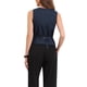 thumbnail image 3 of Chaleco de mujer sin mangas con cuello en V, botones y rayas, estilo moderno, atuendos casuales, talla XS, azul oscuro, 3 of 6