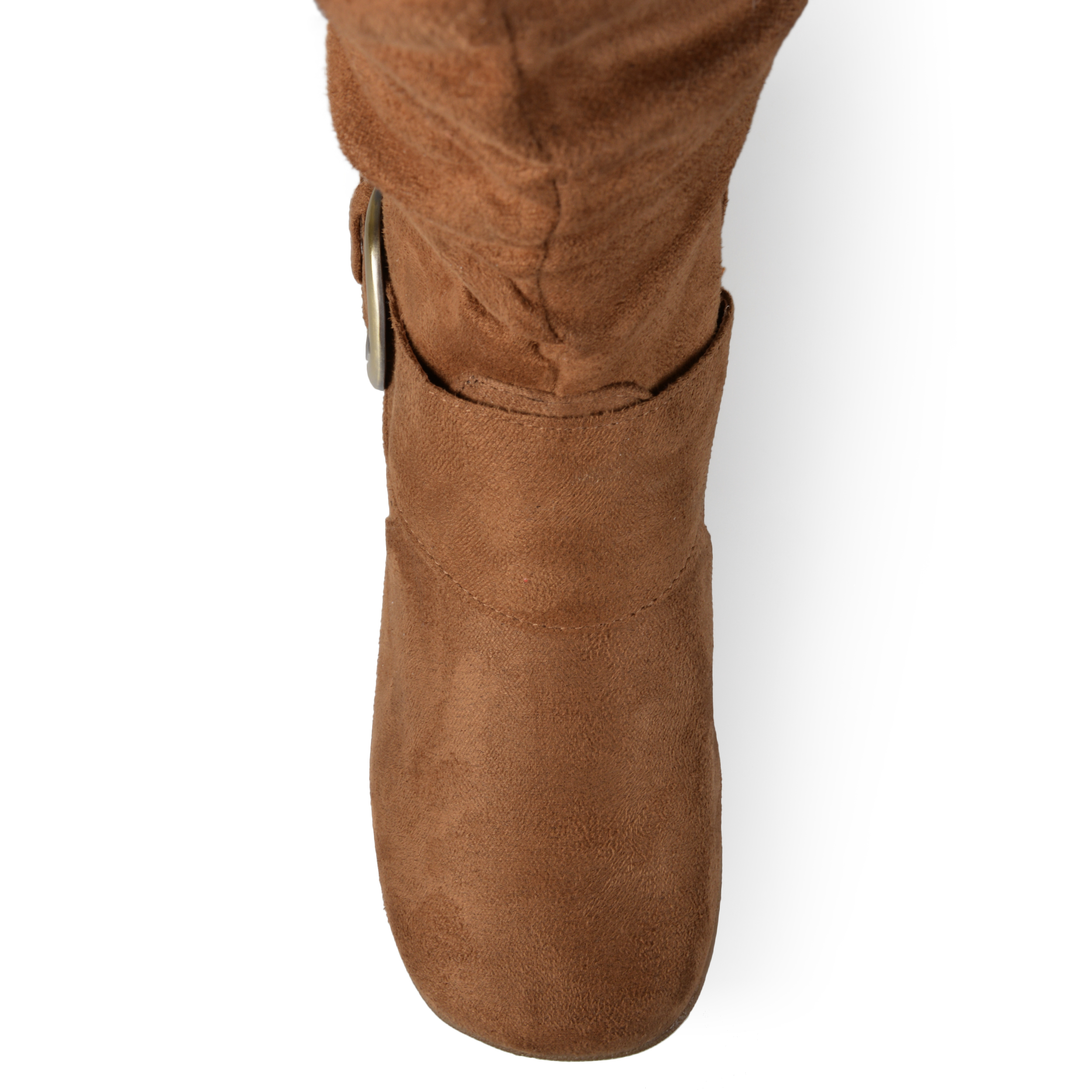 Women's Wide-Calf Buckle Knee-High Slouch Microsuede Boot - image 5 of 8