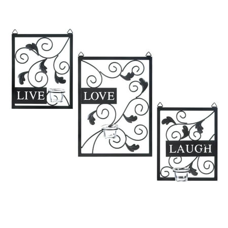 Wrought Iron Wall Hanging - Metal Art Wall Decor, Modern Decorative Wrought Iron Wall Art Decor