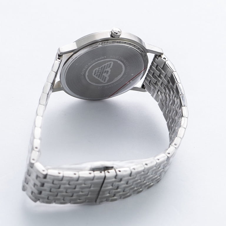 Emporio Armani Kappa Blue Dial Stainless Steel Men display picture 1