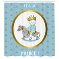 thumbnail image 3 of Ambesonne Blue Shower Curtain, It's a Prince, 69"Wx75"L, Multicolor, 3 of 3