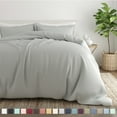 thumbnail image 1 of King/CalKing Duvet Cover Set Lightweight Duvet Covers with Zipper Closure for Comforters with 2 Pillow Shams, Brown, 1 of 7