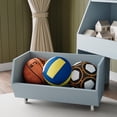 thumbnail image 4 of New Toy Storage Organizer with Wheels- 2 Ties Cube  Bookshelf  with Drawers Toy Organizer Bookshelf  for Nursery, Playroom, Bedroom, 4 of 8