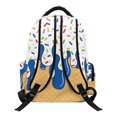 thumbnail image 2 of KEIAHUAN Blue Bow Boys Backpack, Weatherproof Polyester Daypack for Girls Kids, Large Capacity 17 Inch Ice Cream Print Bookbag,Multi Pocket Storage for Elementary Middle School Ages 6-14, 2 of 7