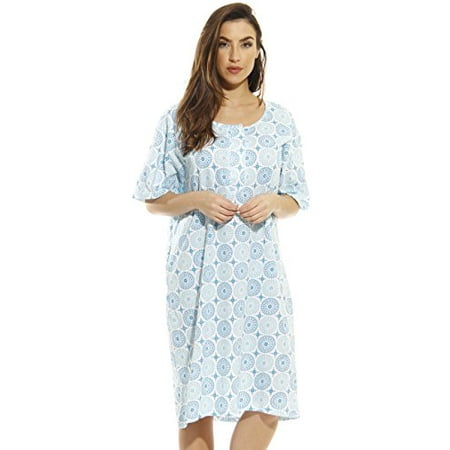 

Just Love Short Sleeve Nightgown / Sleep Dress for Women / Sleepwear (Floral Medallion Small)