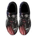 thumbnail image 2 of Labrador Retriever Lover American flag US Shoes Sneakers Black Size 9.5, 2 of 7