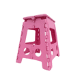 thumbnail image 1 of Banco Plegable Grande Plástico Uso Rudo Resistente Doméstico ROSA, 1 of 5