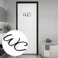 thumbnail image 4 of Billuyoard Letrero de acrílico autoadhesivo para puerta de inodoro, elegante efecto 3D, autoadhesivo, para puerta de inodoro Juegos de accesorios de baño, 4 of 6