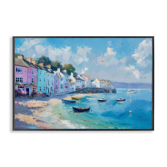Stupell Industries French Country A Place To Stay Scenery Black Framed Giclee Art, 18 x 12, by LSR Design Studio