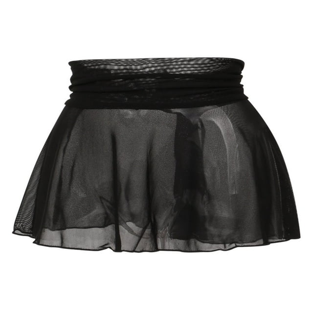 Jupe en Résille Transparente pour Femme, Jupe Courte Plissée Taille Haute Colorée TG