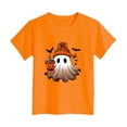 thumbnail image 5 of CAUYDY Toddler Baby Girl Halloween Shirt Cute Ghost Pumpki T-Shirt Kids Spooky Season Short Sleeve Tee Fall Tops(Orange,2-3 Y), 5 of 5