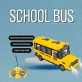 thumbnail image 4 of 4-Channel RC School Bus Toy with Lights, Opening Doors & Realistic Sound, 4 of 10