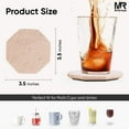thumbnail image 6 of Radicaln Marble Coasters Set of 6 Handmade 3.5 inch Verona Star Coasters Set for Drinks, Stone Coasters with Holder for Home Decor, 6 of 7