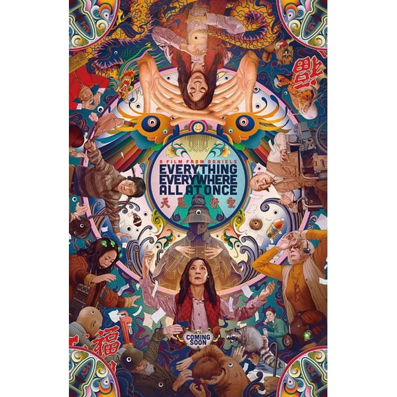 Everything Everywhere All at Once Movie Poster Wall Art Poster Print for Living Room Bedroom Gifts 12 x 18 inch(30cm x 46cm) Frameless