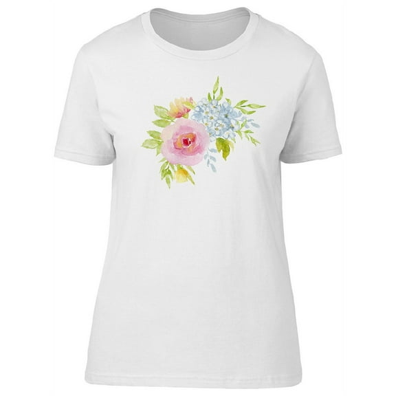 Spring Flowers Cute Pastel Color T-Shirt Women -Image by Shutterstock, Female x-Large
