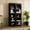 Black, variant on Two-Tone 5 Tier Storage Cabinet / Stable and Safe for Daily Use