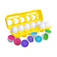 thumbnail image 2 of Kidzlane Ensemble d'Oeufs Assortis en Couleur - Jouets pour Tout-Petits - Jouet Éducatif d'Apprentissage des Habiletés de Reconnaissance des Couleurs et des Chiffres - Oeufs de Pâques, 2 of 3