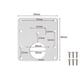 thumbnail image 4 of 6 Pcs Cabinet Hinge Repair Plate Kit with Screws, Stainless Steel Concealed Cupboard Door Hinge Rep, 4 of 5