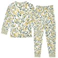 thumbnail image 2 of FORMRS Long Sleeve Top and Pants Pajama Set for Niños 2-Piece Sleepwear, Sizes 18M-8Y, Autumn Greenery, 2 of 6