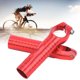 thumbnail image 5 of Tapas de extremo livianas para bicicletas de carretera y montaña Puños de manillar de bicicleta de aluminio rojo 7075, 5 of 8
