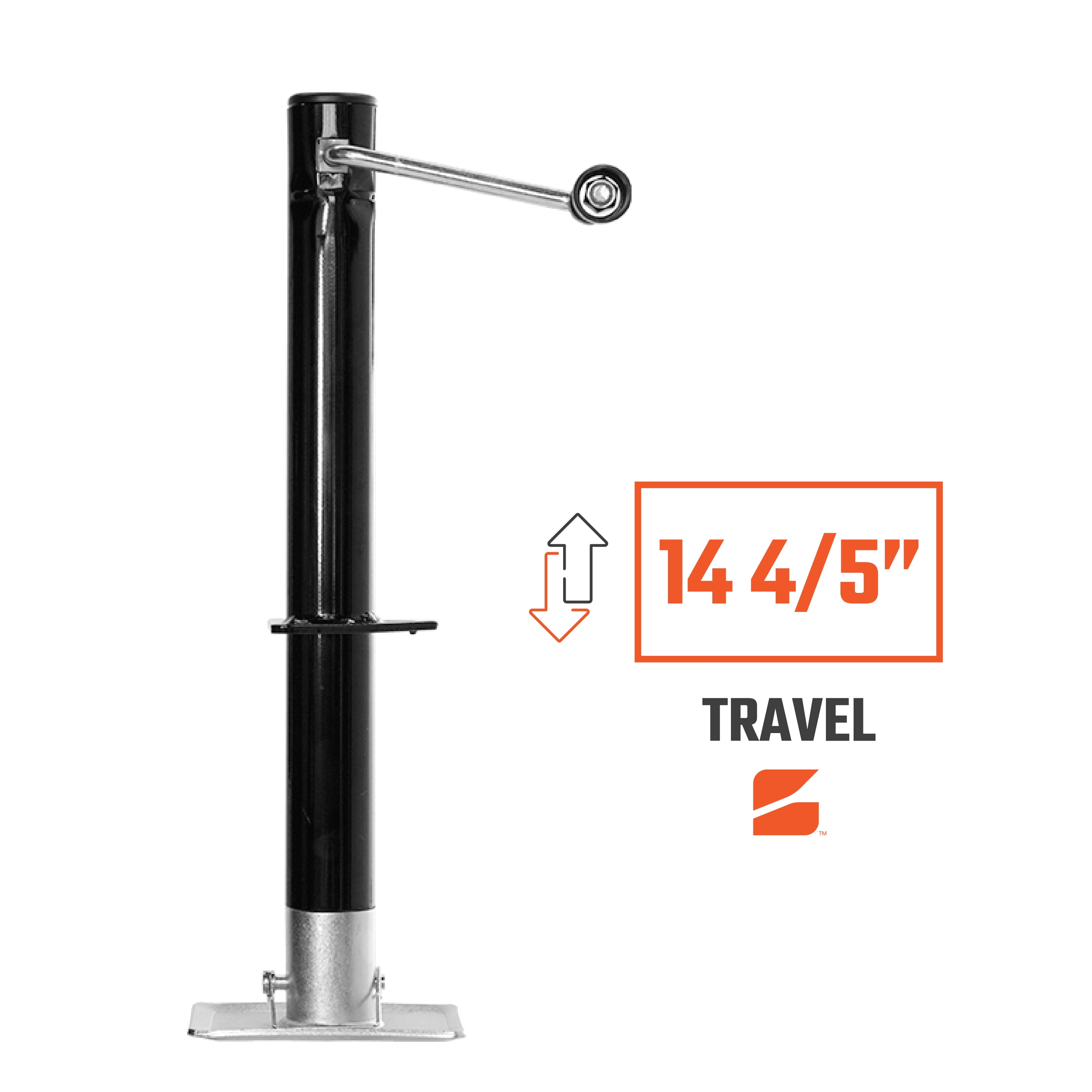 Bastion Heavy Duty 5000lb Capacity A-Frame Trailer Jack with Rectangular Footpad