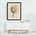 thumbnail image 2 of Monochrome Minimalist Floral Illustration - Line Drawing Abstract Line Art Minimalist Modern Art Geometric Surrealism Black and White Black Framed Wall Art Print 18 x 24 inches, 2 of 3